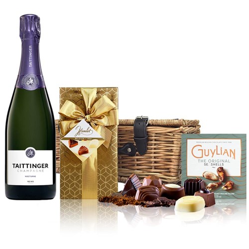 Taittinger Nocturne NV Champagne, 75cl And Chocolates Hamper